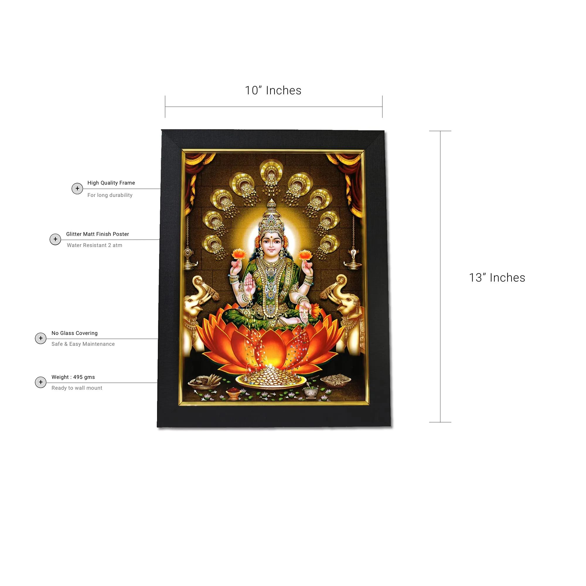 101Temples Godess Dhana Lakshmi Photo Frame