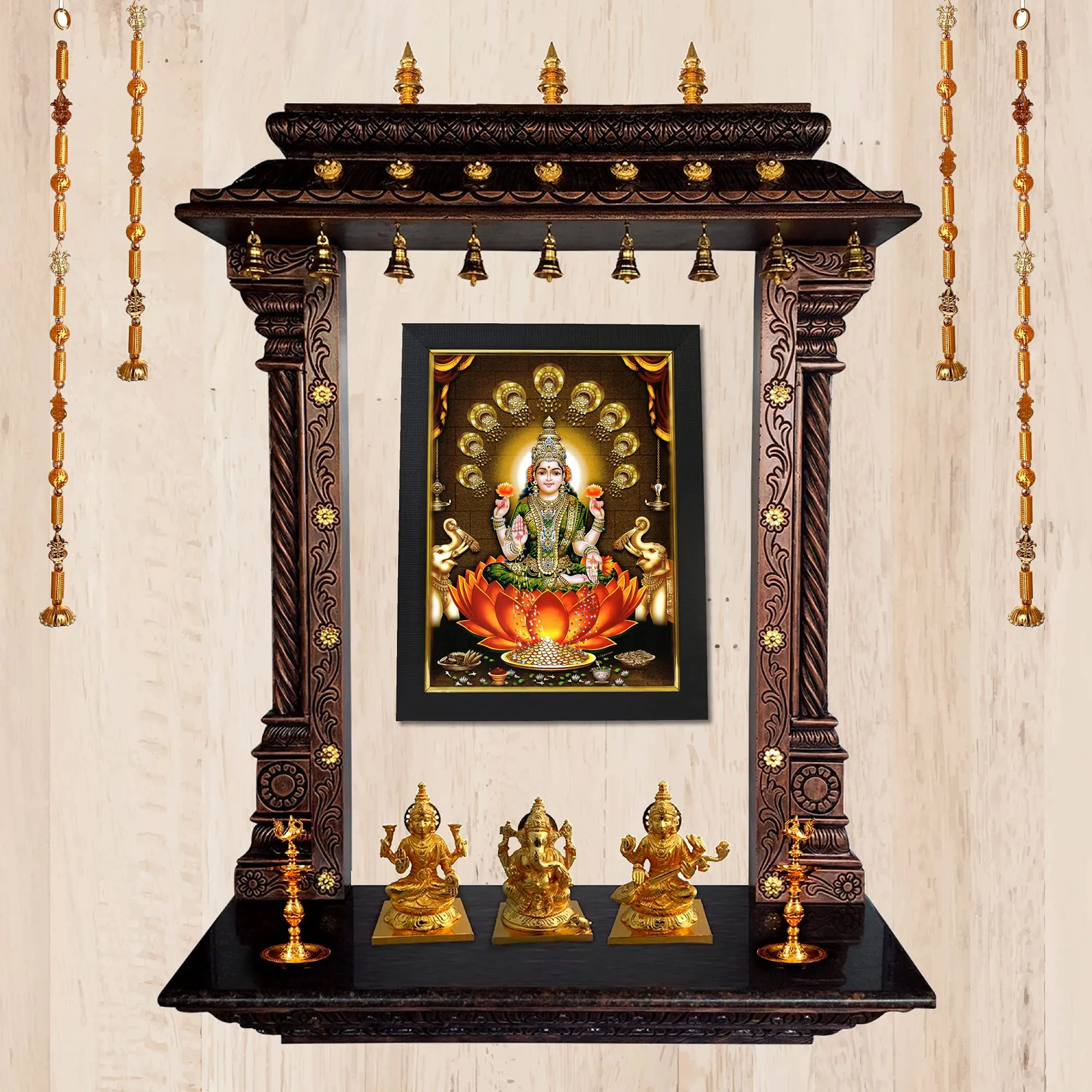 101Temples Godess Dhana Lakshmi Photo Frame