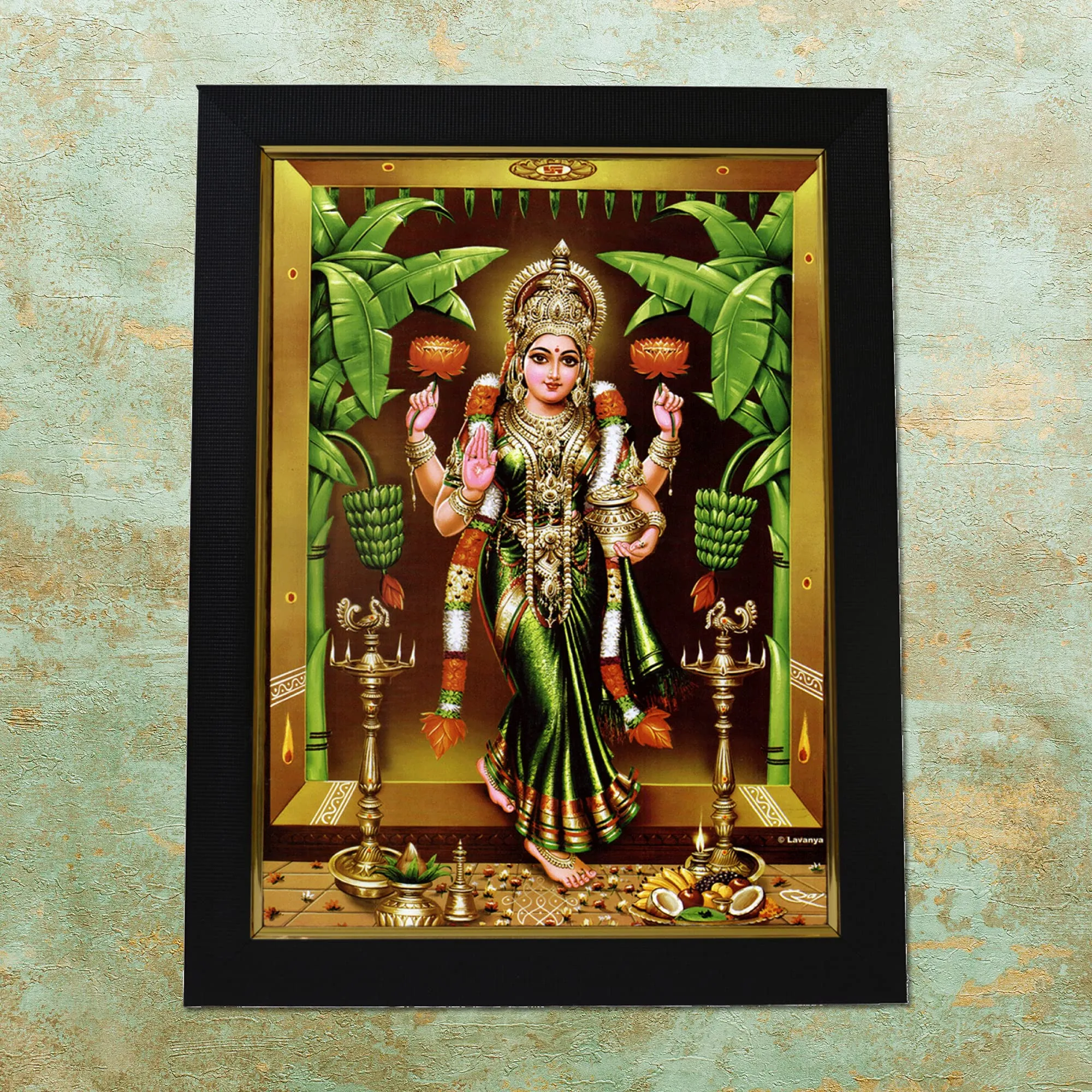 101Temples Godess Gruha Lakshmi Photo Frame