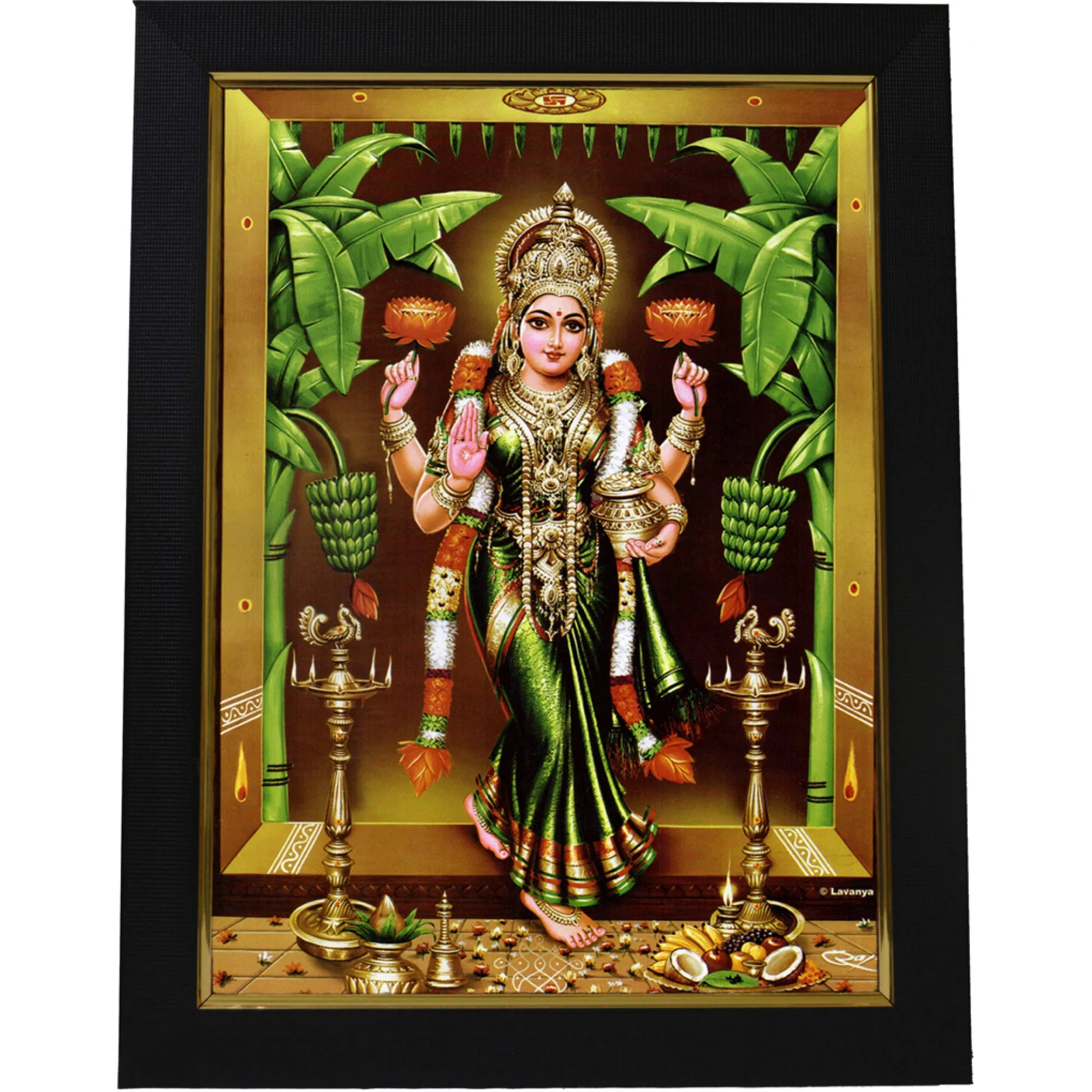 101Temples Godess Gruha Lakshmi Photo Frame