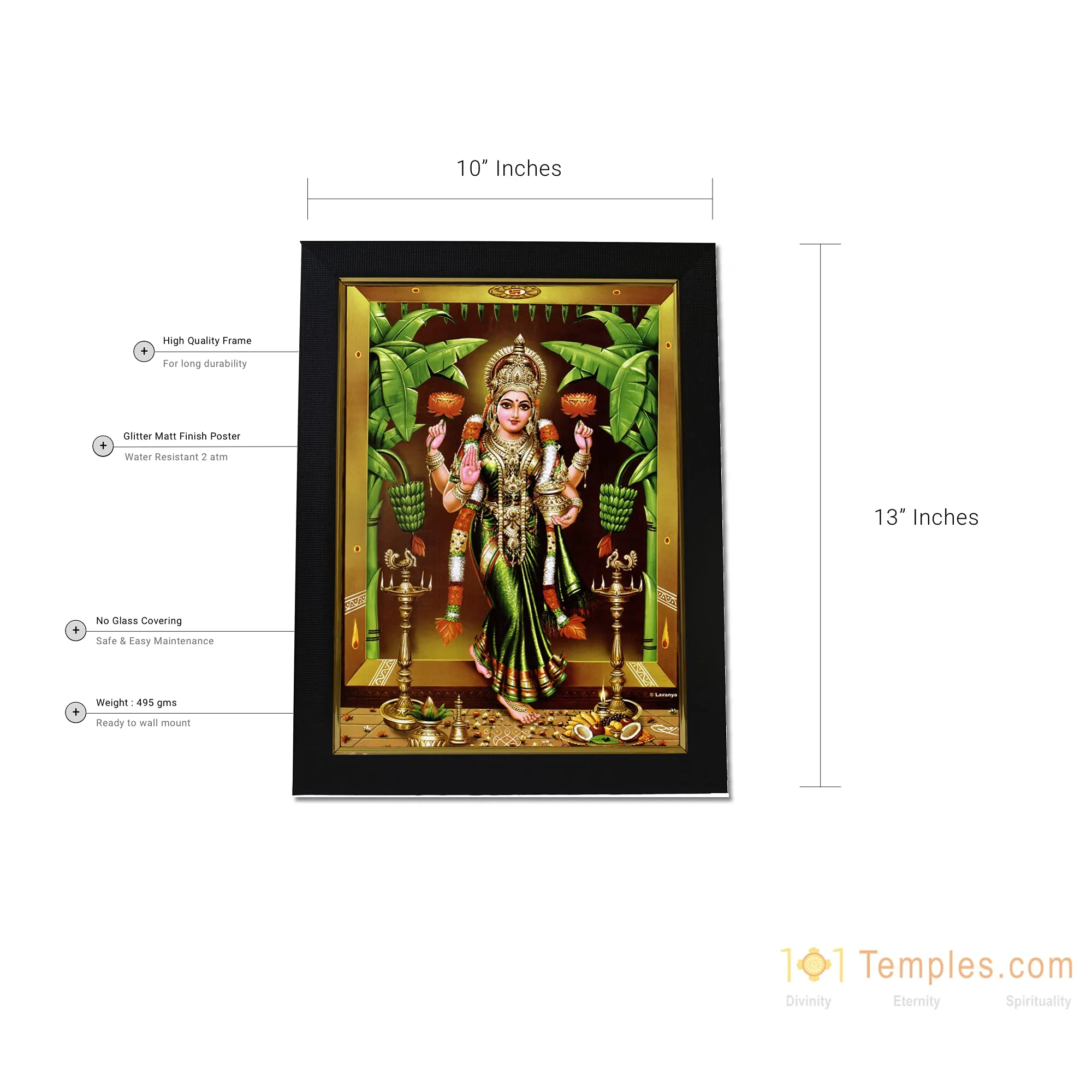 101Temples Godess Gruha Lakshmi Photo Frame