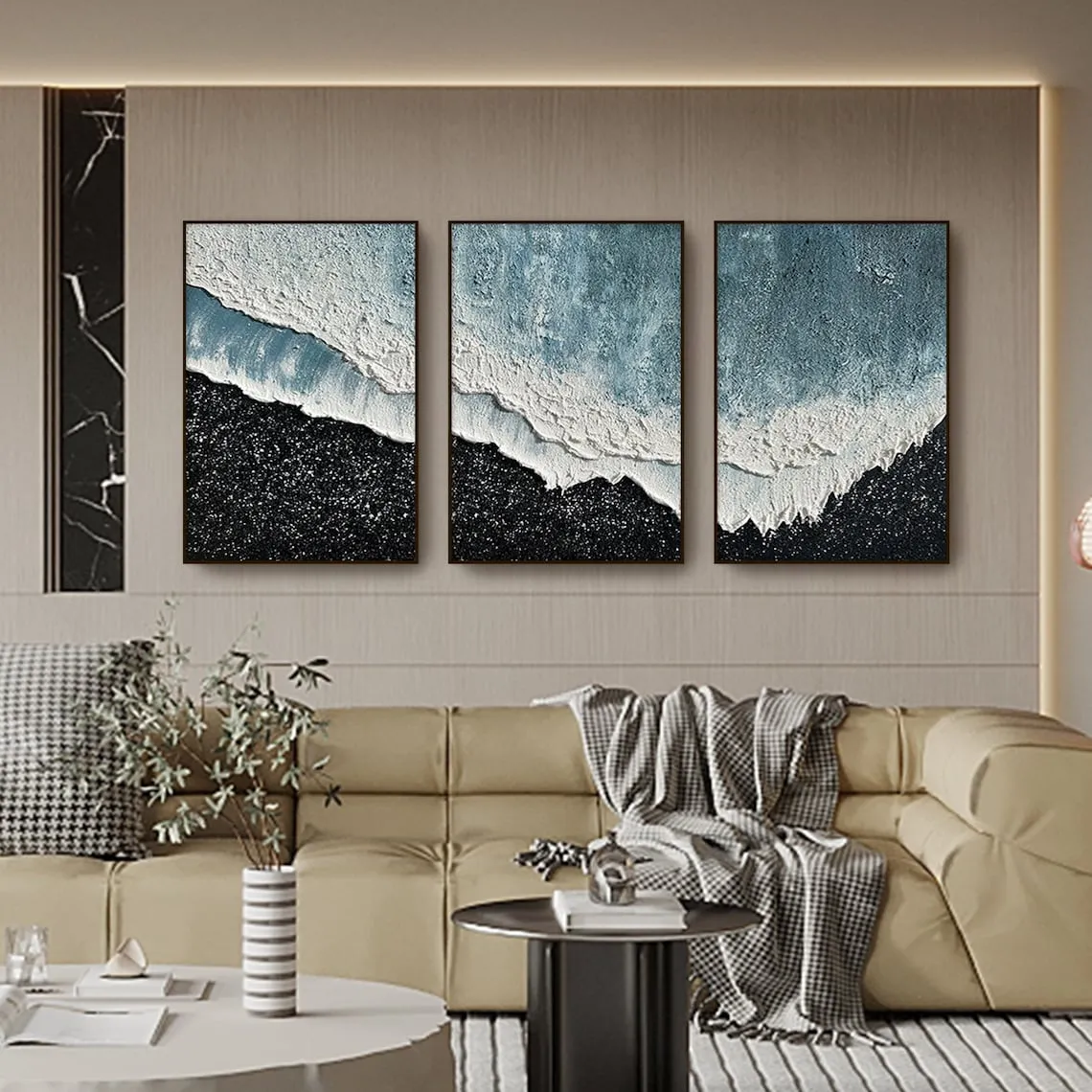 Aegean Waves Triptych