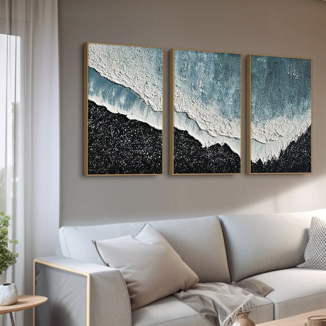 Aegean Waves Triptych