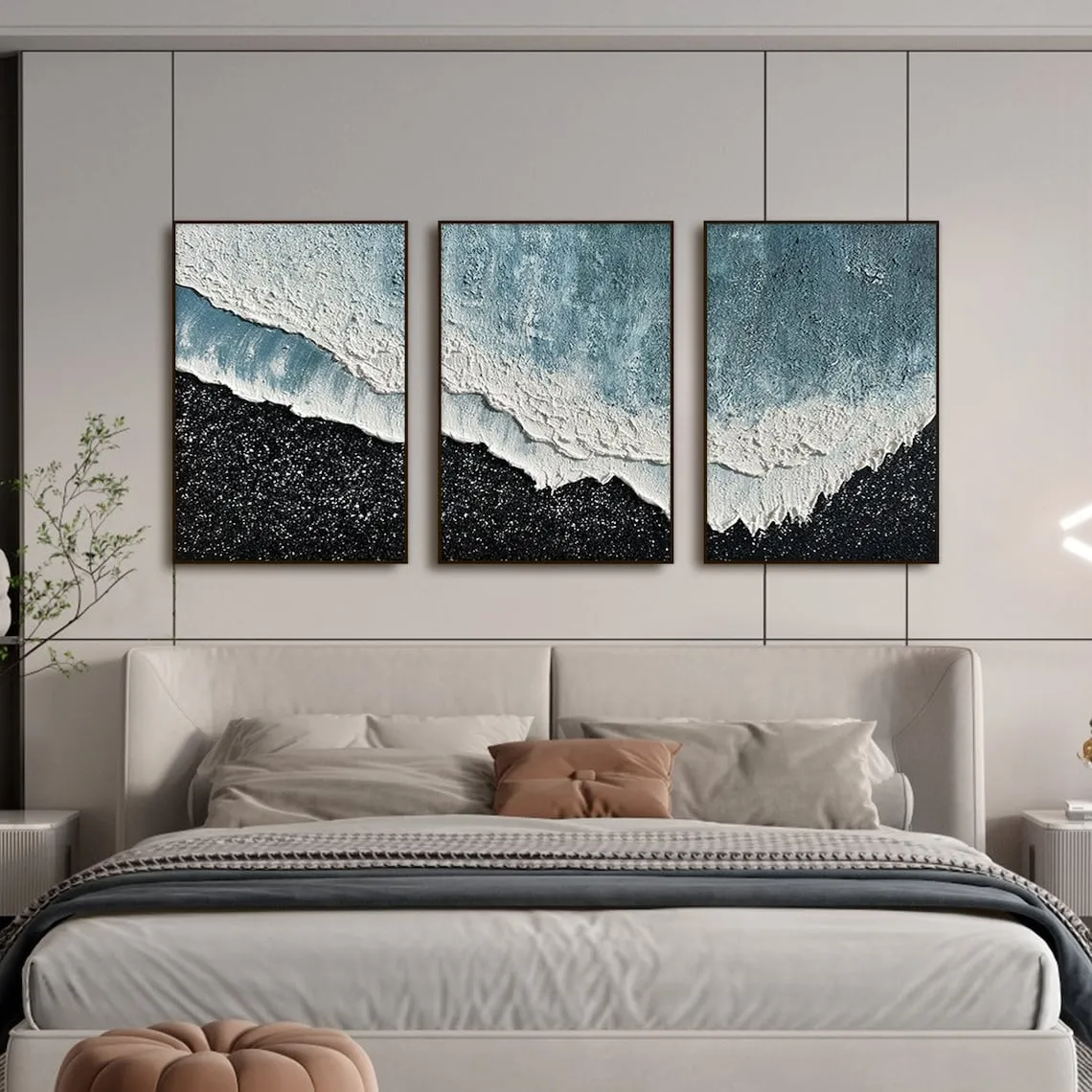 Aegean Waves Triptych