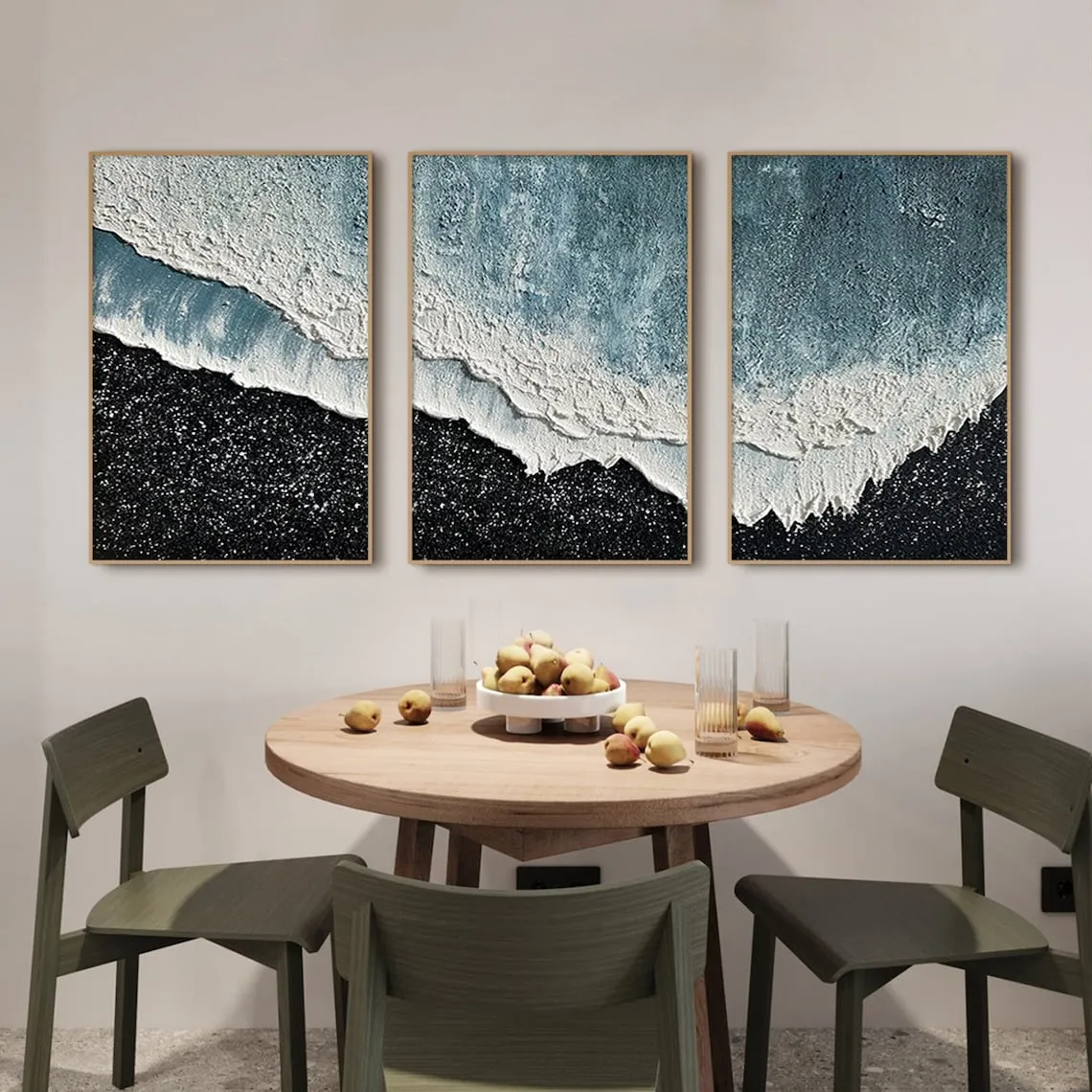 Aegean Waves Triptych