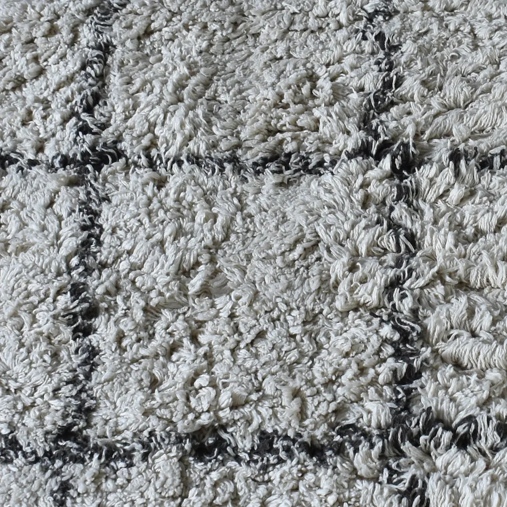 Amelie Nordic White and Black Rug