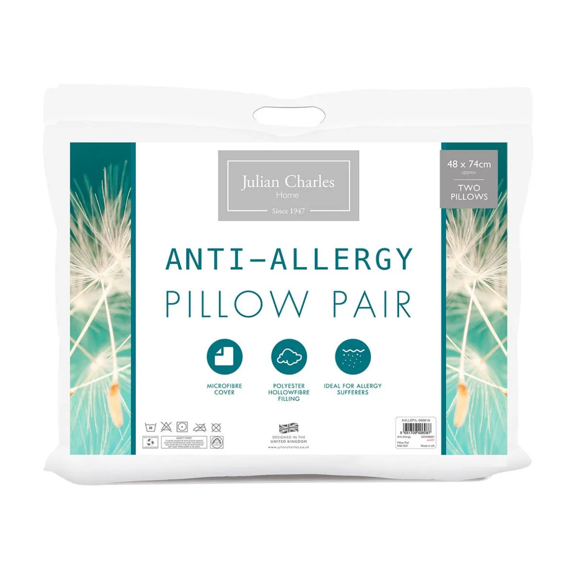 Anti-Allergy Pillow Pair - Medium Support