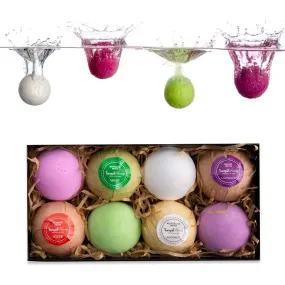 Bath Bombs Gift Set For Women/Bath Bomb Set With Essential Oils - 8x Bath