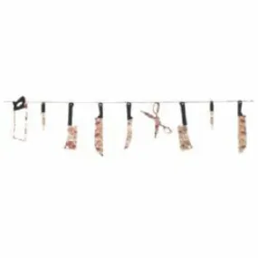 Bloody Weapons Hanging Garland Decoration Plastic