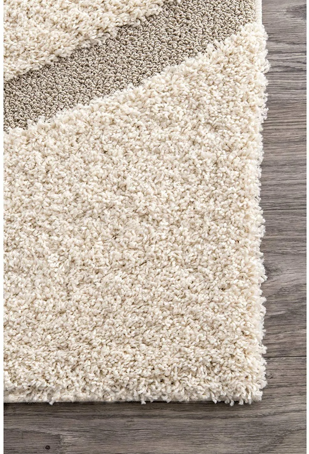 Carpets for Living Room Handwoven 3D Curved Pattern Shaggy Super Soft Fluffy and Anti Skid Rugs, Size 3X5 Feet Rectangular Colour, Ivory-Beige Modern