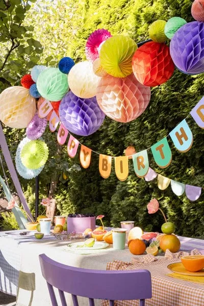 Colourful Happy Birthday Banner