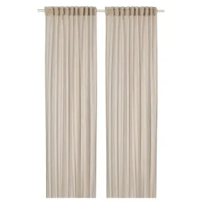 Curtains Ikea Hallebracka 145X250 2 pcs, light beige