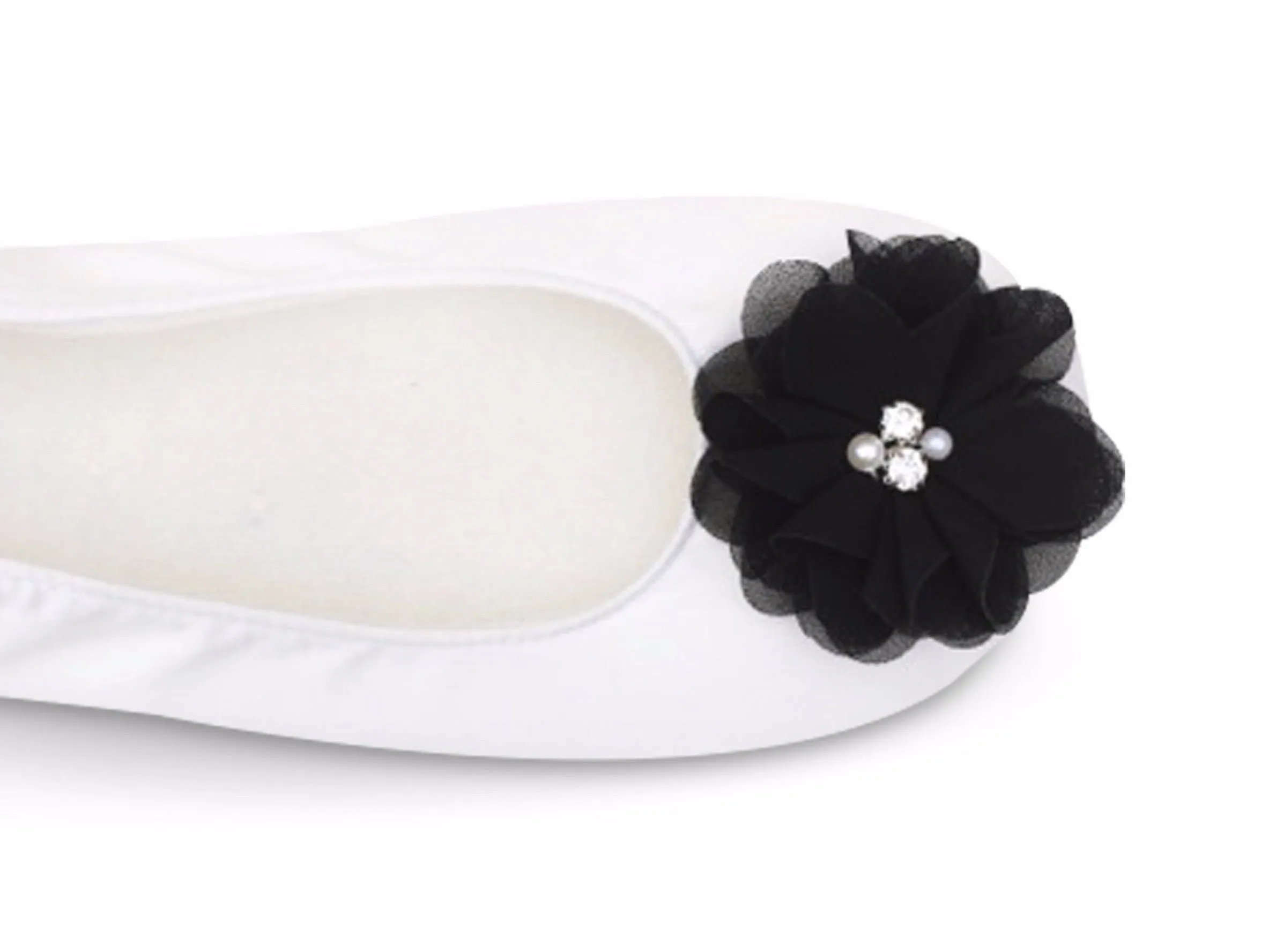 Elegant Black Bridesmaid Slippers