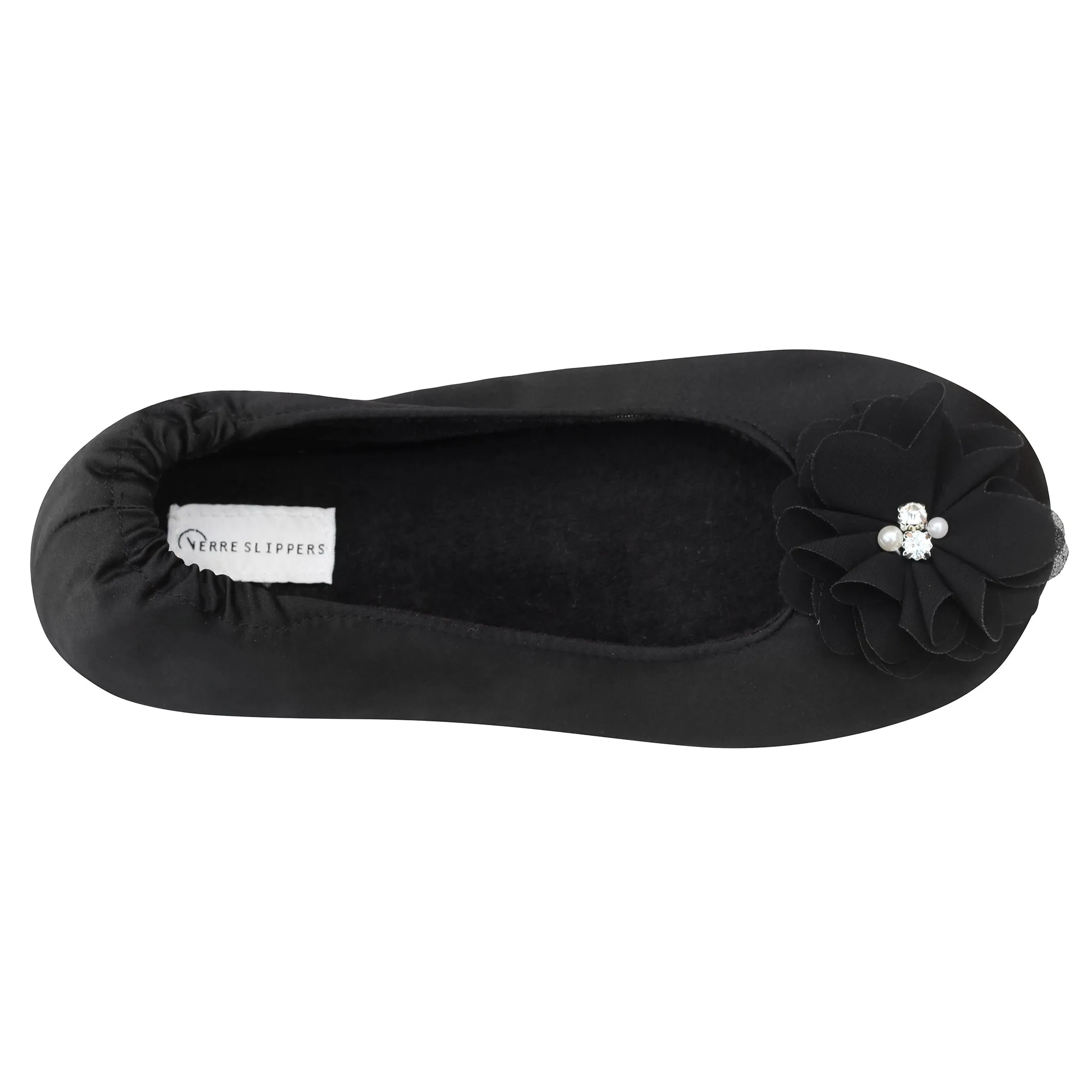 Elegant Black Bridesmaid Slippers