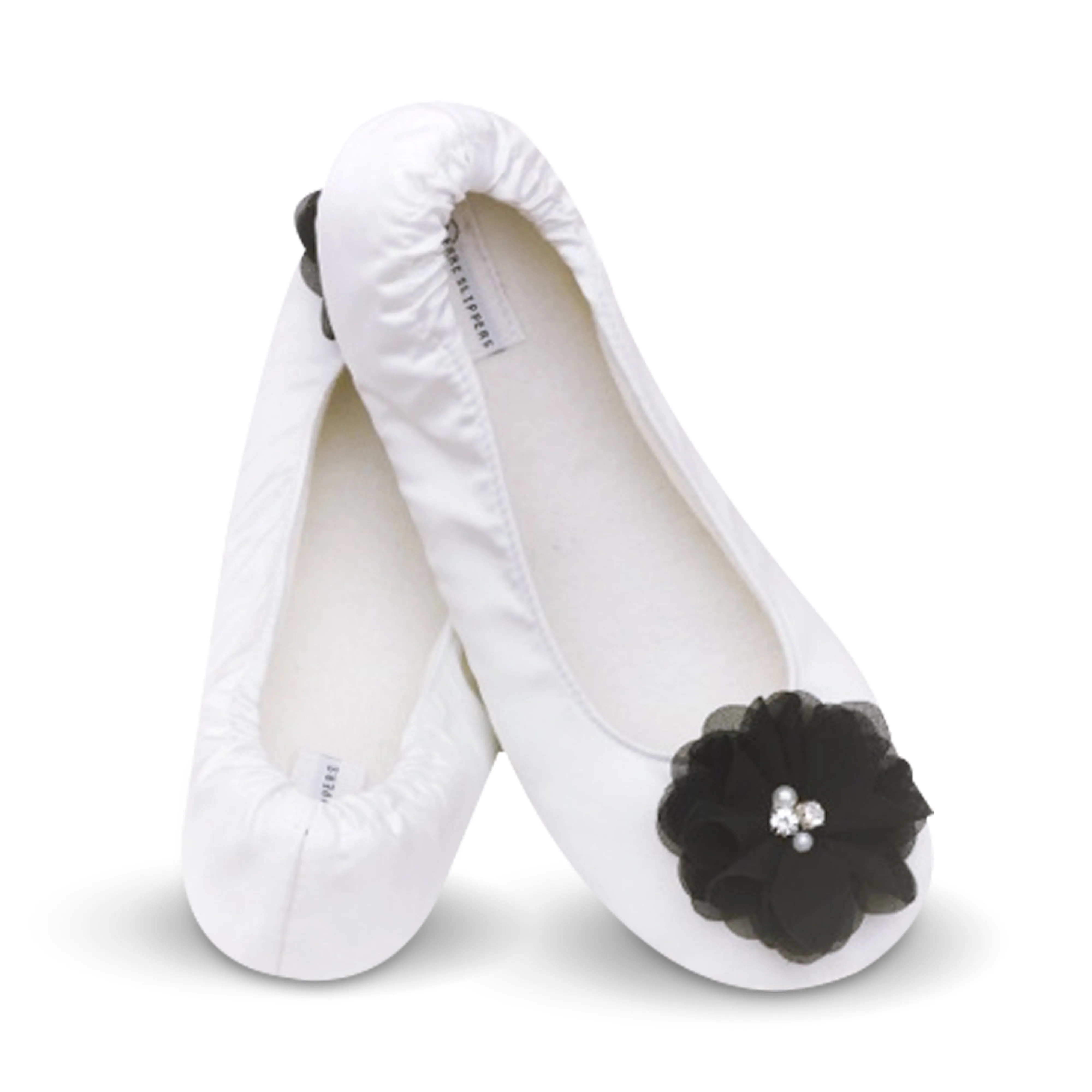 Elegant Black Bridesmaid Slippers