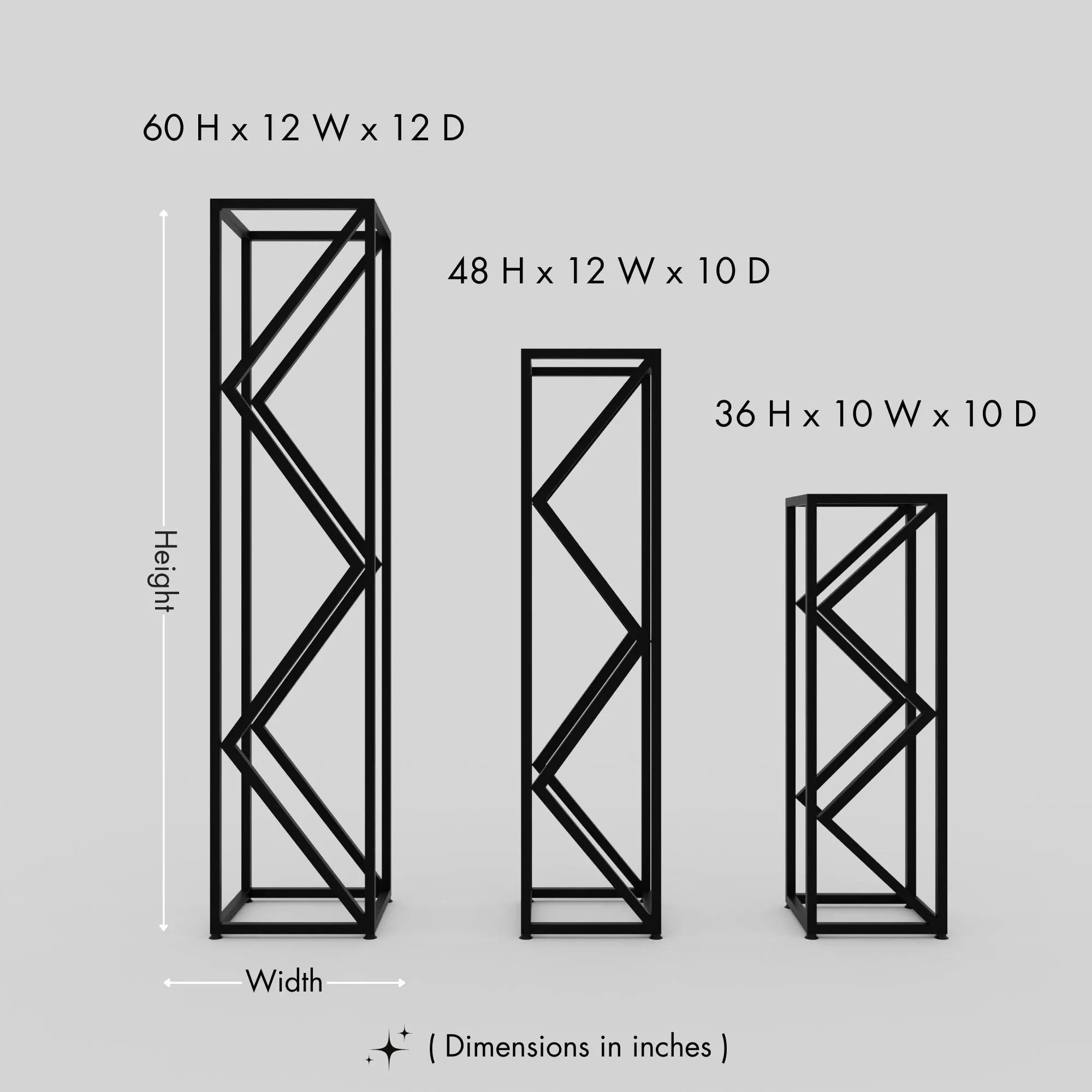 Elegant Metal Log Rack