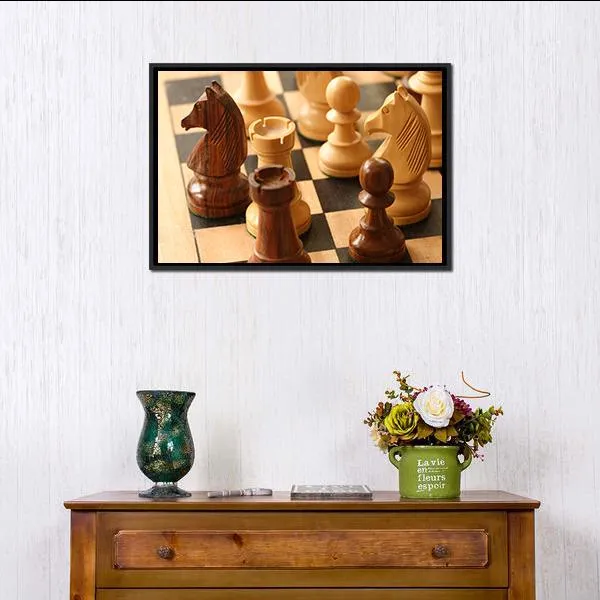 Game Of Chess Canvas Wall Art