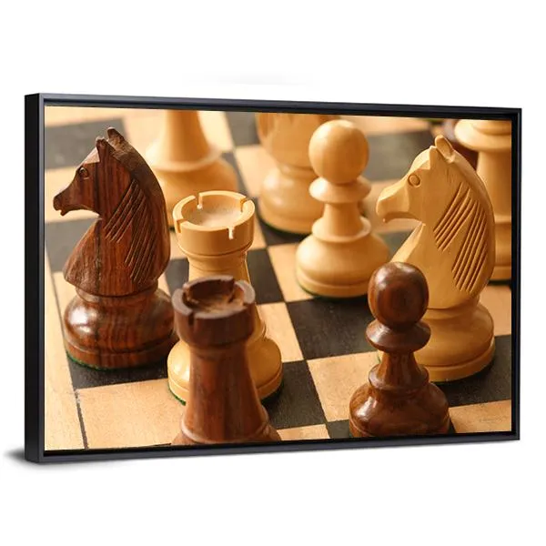 Game Of Chess Canvas Wall Art