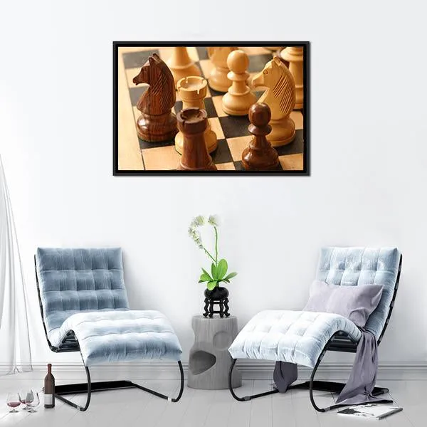 Game Of Chess Canvas Wall Art