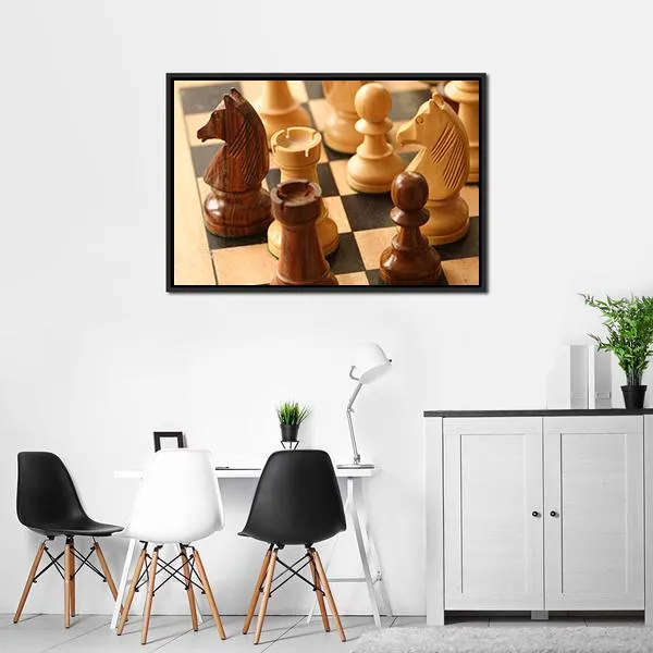 Game Of Chess Canvas Wall Art