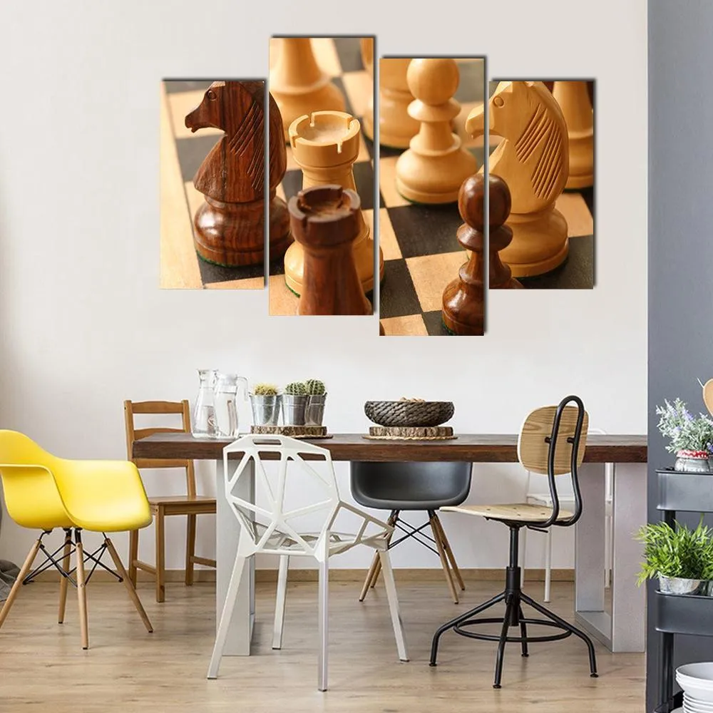 Game Of Chess Canvas Wall Art