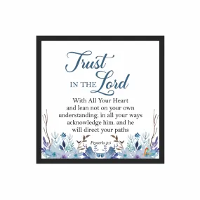 Printality Wall Photo Frame Trust in the Lord Bible Verse Printed Wall Hanging Photo Frame for Home Décor Jesus Quotes Photo Frames for Christian Wall Frames