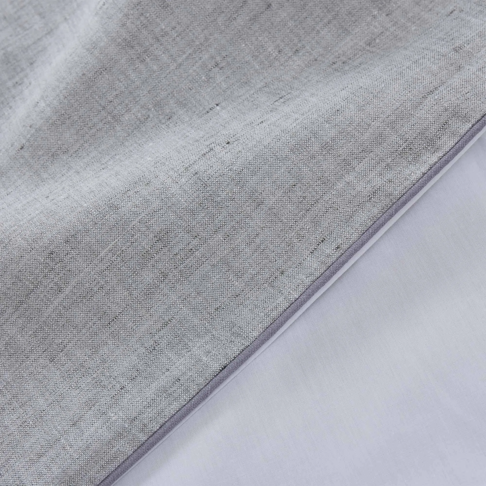 Sameiro Linen Bedding [Grey/White/Charcoal]