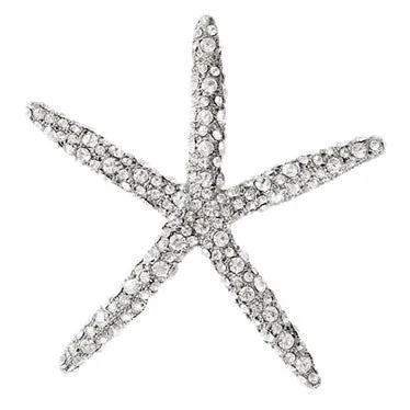 Swarovski Crystals Metal Starfish Ornament