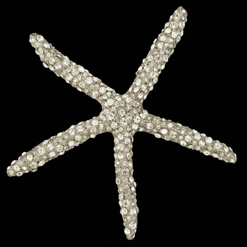 Swarovski Crystals Metal Starfish Ornament