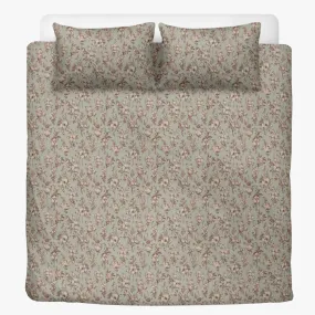 Vampire Art 3-Piece Retro Polyester Bedding Set - Mint Delicate Florals