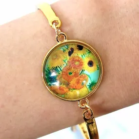 Van Gogh Sunflower Bracelet