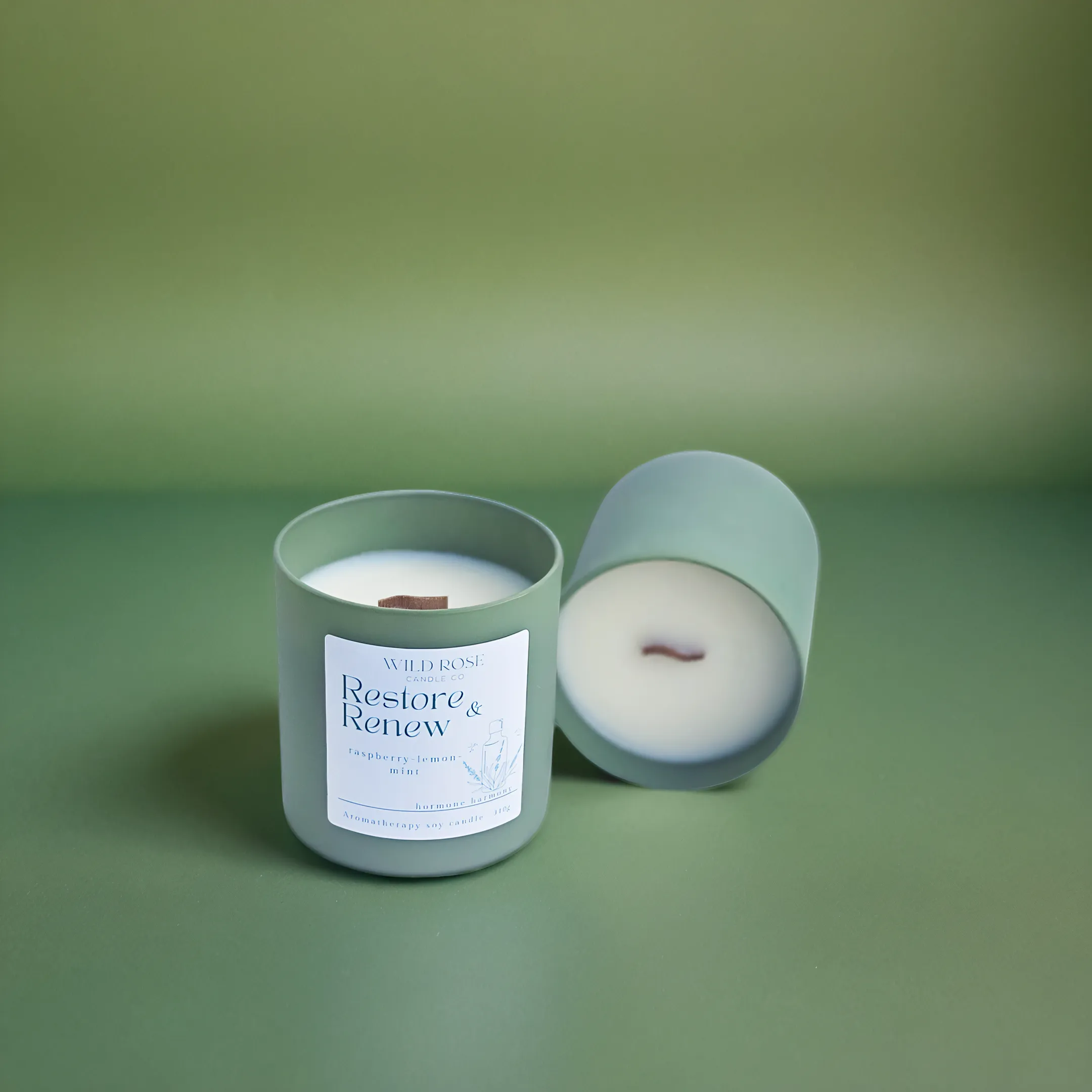 Wood Wick Aromatherapy Candle~Restore & Renew