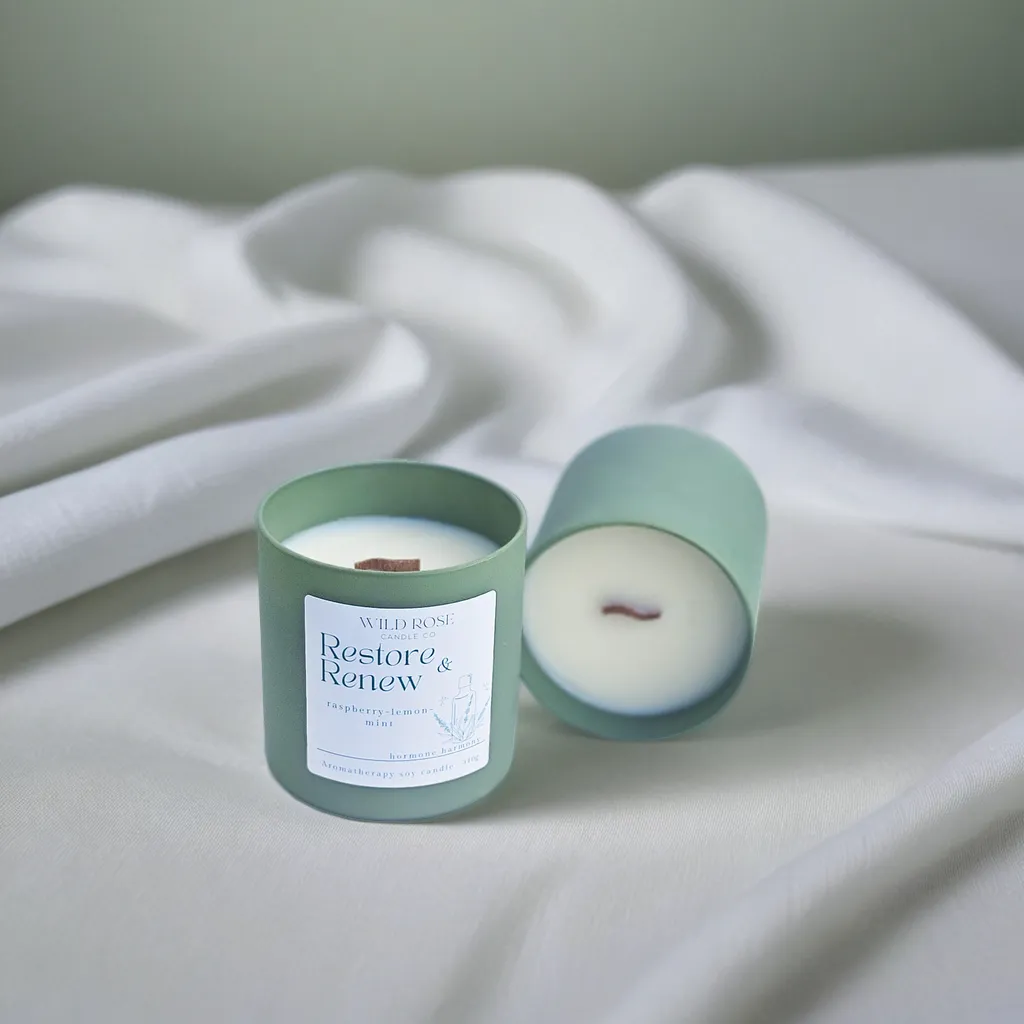 Wood Wick Aromatherapy Candle~Restore & Renew