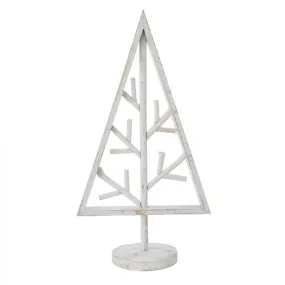 Wooden Tree White 50cm